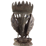 Vintage Indonesian Bronze Lord Vishnu Seated on Garuda Vahana Sculpture 12" | Divine Protector | Spiritual Decor | Handcrafted Artwork | Symbol of Prosperity & Strength